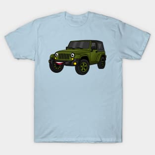 Adventure car cartoon illustration T-Shirt